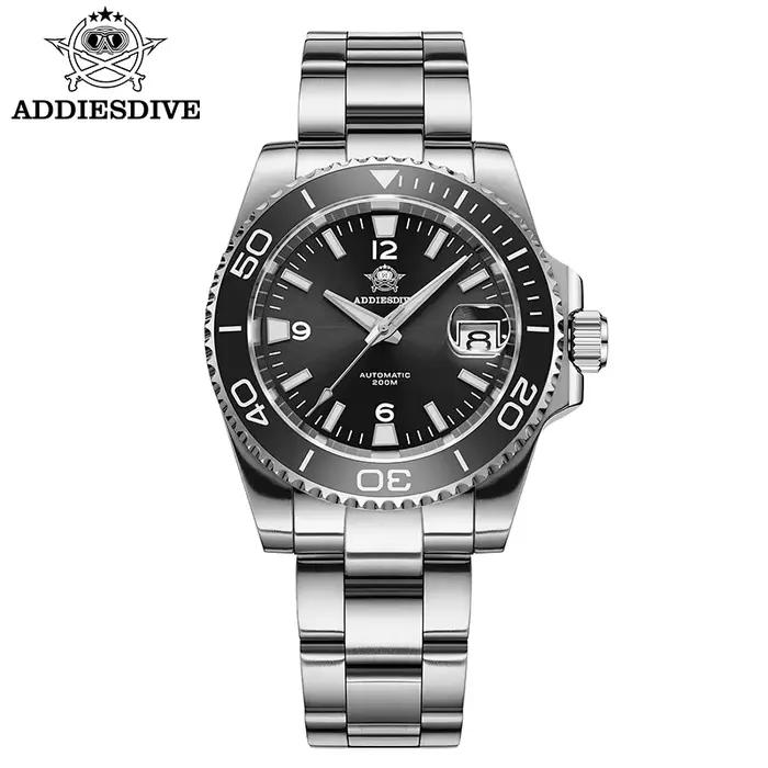 ADDIESDIVE nouvelle montre de plongée cadeau hommes 8215 automatique saphir AR revêtement verre céra