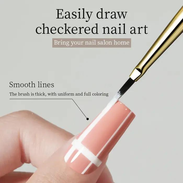 RSNAIL Nail Art brosse vérificateur ongles dessin peinture ligne brosse Nail Art outil acrylique pei