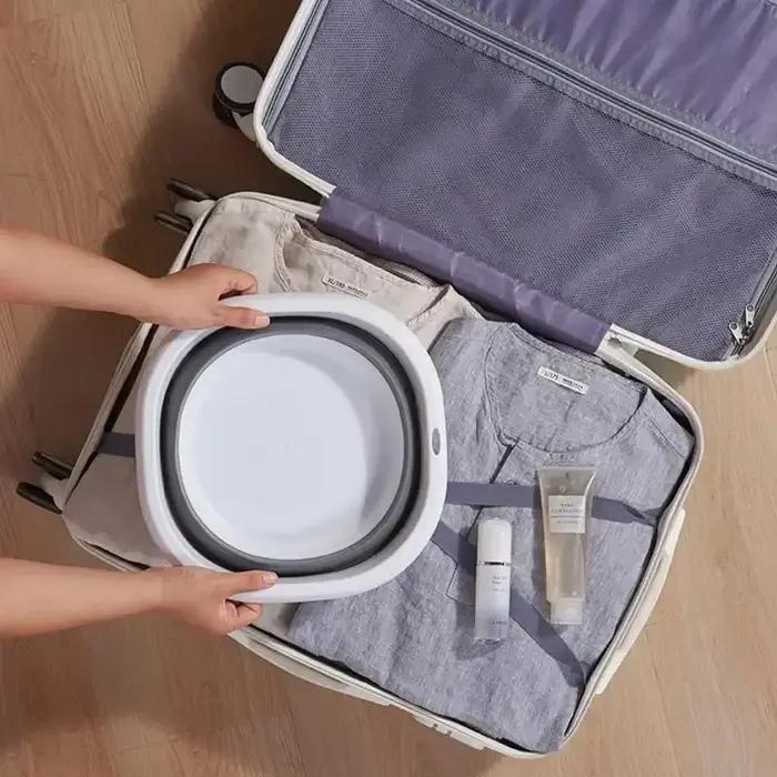 Lavabos pliants en plastique lavabos portables baignoire à linge pliante adulte bébé bassin de bain