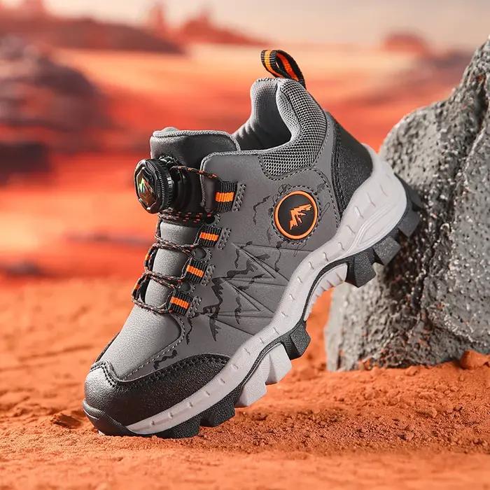 Chaussures randonnée antidérapantes enfants - Chaussures extérieur chaudes alpinisme trekking