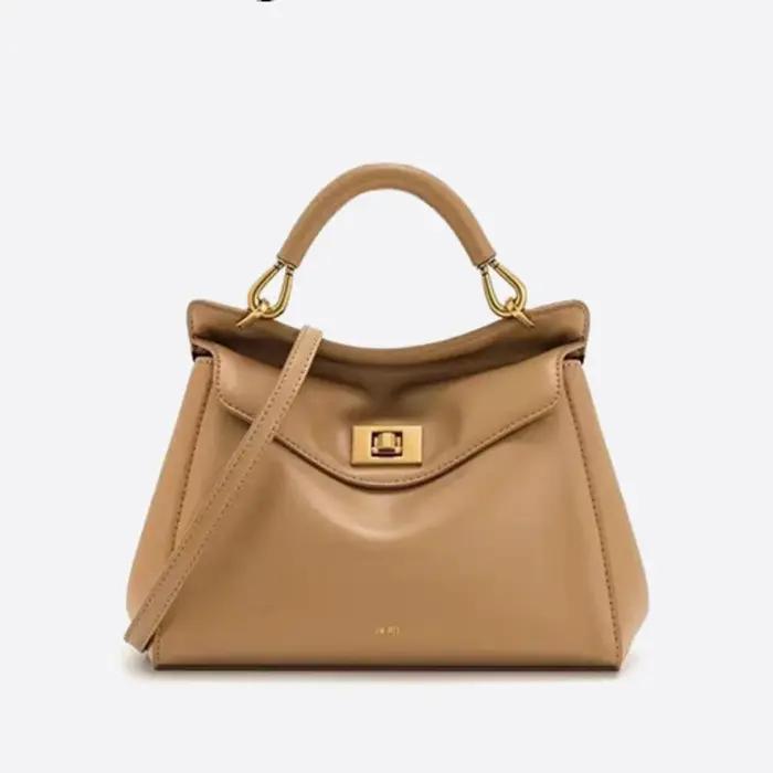 Sac à bandoulière en cuir tressé pour femme, style luxueux, sac à bandoulière décontracté, sac à mai