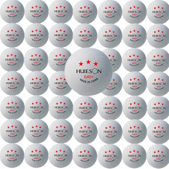 Nouveau Huieson 3 étoiles 20 ~ 100 pièces ABS 40 + matériel balles de Tennis de Table professionnell