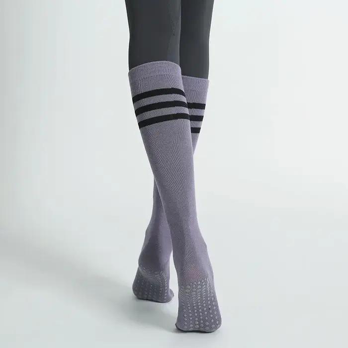 Chaussettes yoga anti-dérapantes femmes - Coton sport respirant fitness pilates danse automne hiver