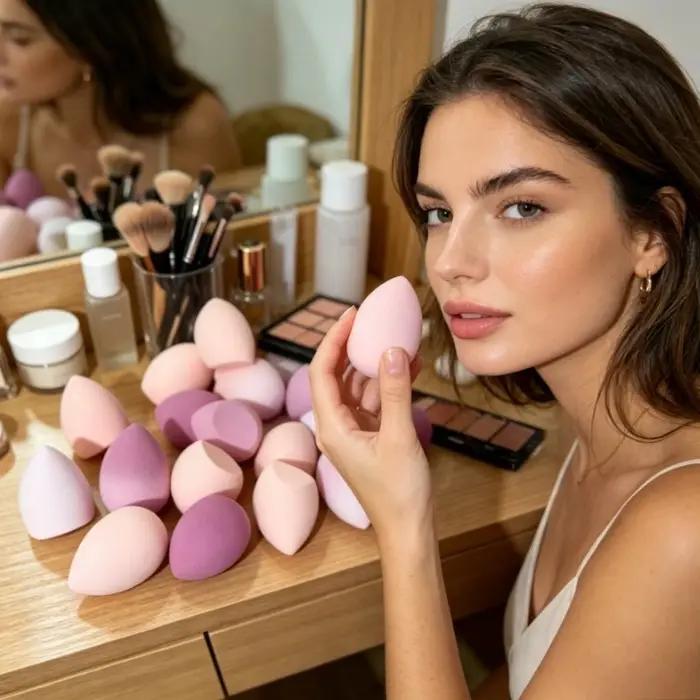 1/7/18 pièces éponge de maquillage sans latex sans parfum