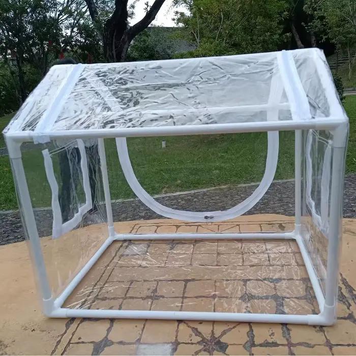 Abri de pluie de serre portable adapté à une utilisation intérieure et extérieure dans les cours - c