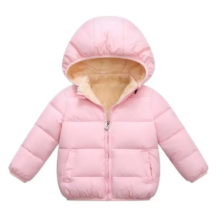 Manteaux pour enfants Manteaux épais d'hiver pour garçons Vêtements d'extérieur épais en peluche pou