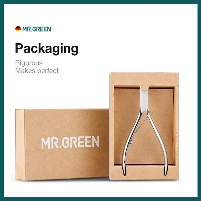MR.GREEN-Pince à ongles en acier inoxydable, ciseaux de manucure, pince à épiler, tondeuse, dissolva