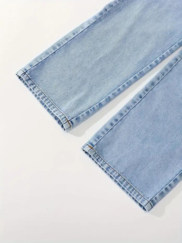 【Couplement haut + pantalon】 Ensemble à capuche + jean cousu à nœud à la mode pour fille, un tenue d