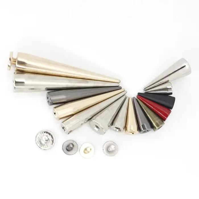 10 pièces en métal Punk pointes cône balle goujons Rivets pour cuir artisanat sac vêtement vêtements