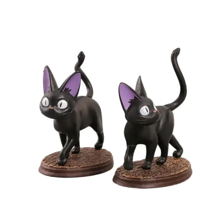 6 pièces/ensemble dessin animé chat noir Jiji Gigi Figure PVC Action jouet poupée modèle ensemble ch