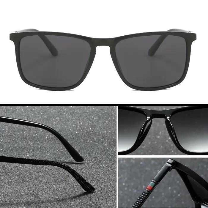 Lunettes de soleil polarisées carrées 2023, Anti-éblouissement, pour fête d'été, vacances, voyage, c