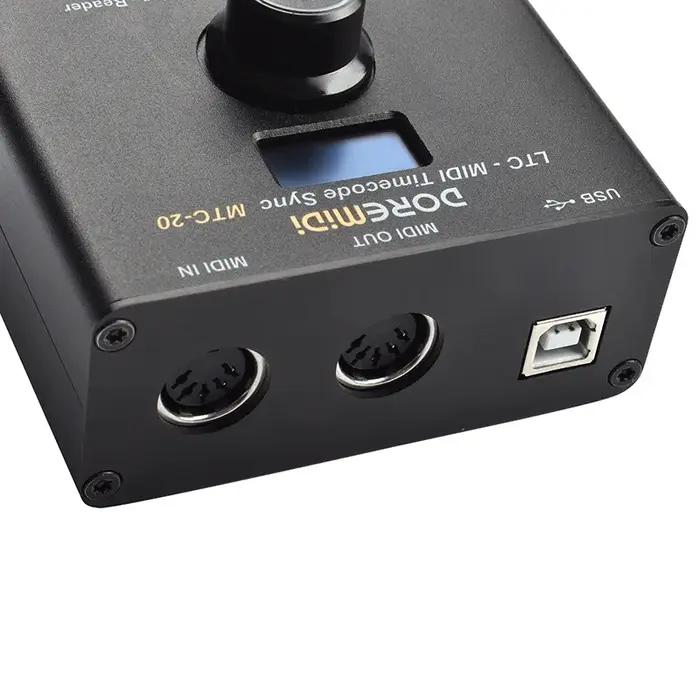 Dispositif DOREMIDI LTC-MIDI Timecode Sync (MTC-20) pour synchroniser le code temporel MIDI et le co