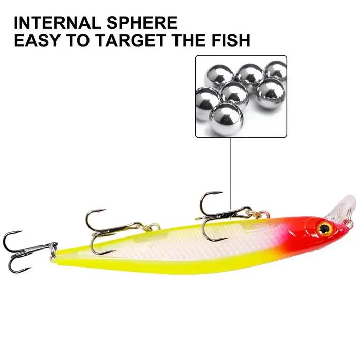 11 cm 12.9g leurre de pêche méné Laser dur appât artificiel yeux 3D Wobblers de pêche brochet carpe