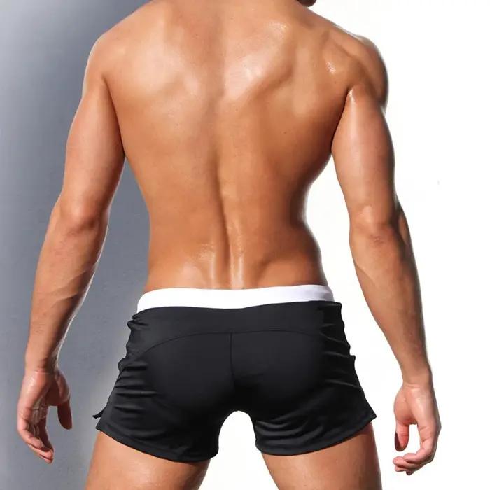 Maillot de bain homme poche zippée - Short bain été séchage rapide respirant doublure