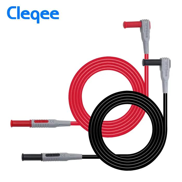 Cleqee P1032 p1033 câble de Test multimètre moulé par Injection 4mm ligne de Test de fiche banane câ