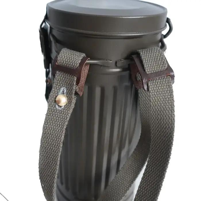 Masque à gaz allemand de la seconde guerre mondiale, matériel métallique, équipement portable de sol