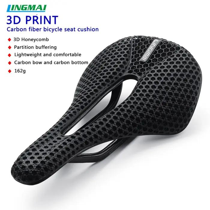 LINGMAI selle ultralégère entièrement en carbone imprimé en 3D 162g siège de vélo route vtt sièges d