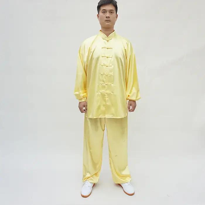 Uniforme d'arts martiaux injYaga Tai style chinois satin pour hommes femmes cours démonstrations compétitions occasions spéciales