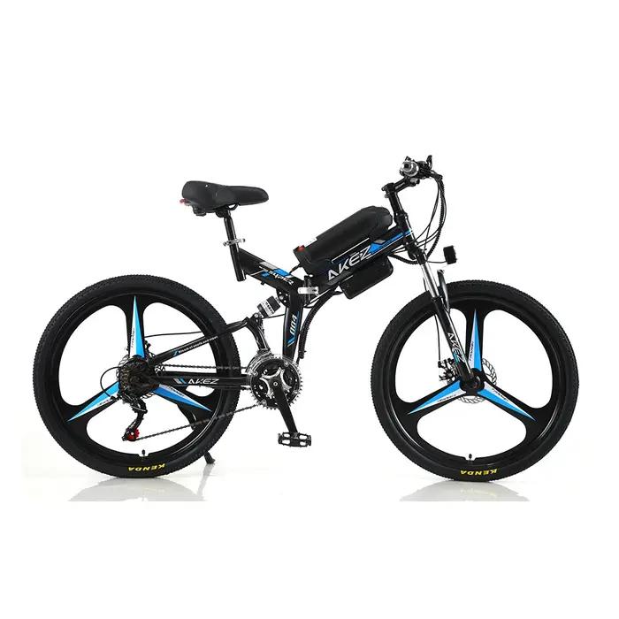 Vélo électrique pliable en gros, vélo pliant 26 pouces, vélo électrique 350W longue portée