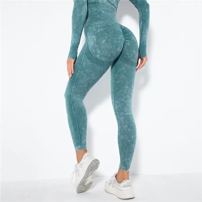 Leggings de Yoga femme sans couture - Pantalons sport fitness course entraînement gym extensibles