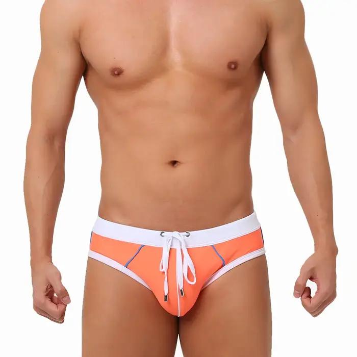 UXH marque maillots de bain pour hommes avec push-up bleu troncs Boxer hi-q Sexy hommes respirant ma