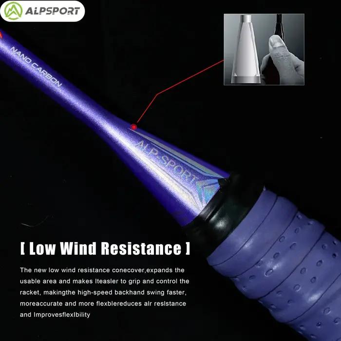 ALP GJ 10U Super léger 52g T800 arc et des flèches raquette de badminton Véritable importé Force de