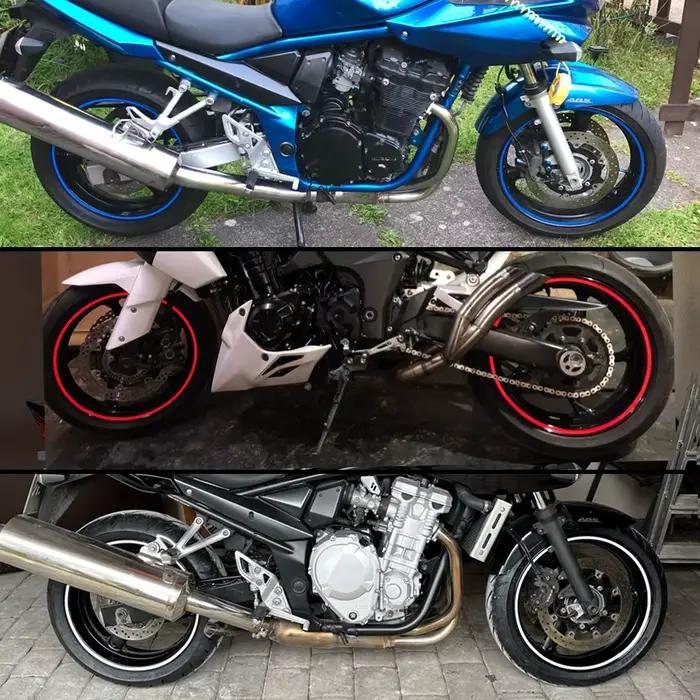Bandes autocollantes pour roues de moto, autocollants réfléchissants pour jante, bandes de Protectio