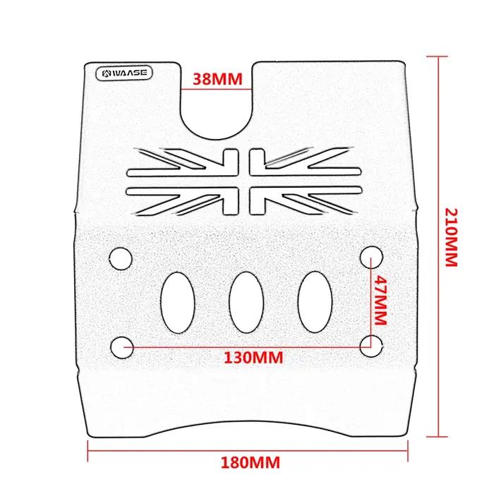 Hurbike-Protection de châssis de base inférieure de moteur de casserole de ventre, protecteur de pla