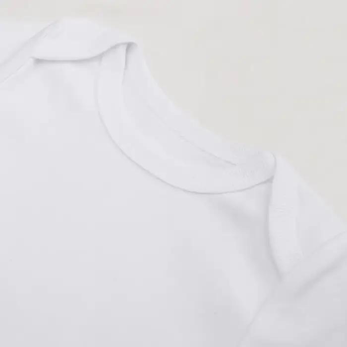 Body à manches longues pour bébé, 3/8 pièces/lot, 100% coton, blanc uni, barboteuse pour nouveau-né,