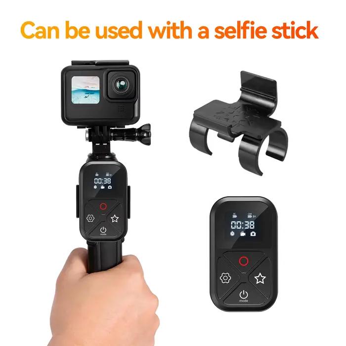 TELESIN – télécommande Bluetooth 80M pour GoPro Hero 13 12 11 10 9 8 Max, avec dragonne, accessoires