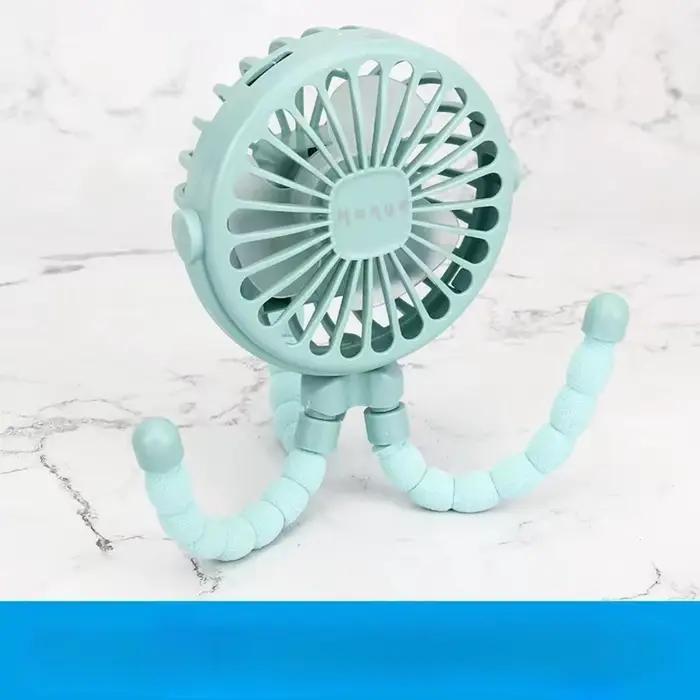 Ventilateur de poussette pour bébé, Rechargeable à main, USB, sans lame, petits ventilateurs pliants