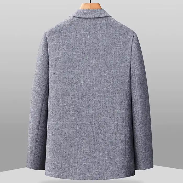 Veste de costume élégante et décontractée pour homme, en soie jacquard de haute qualité, offrant une