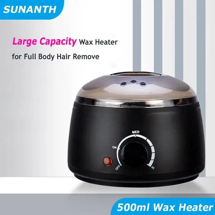 SUNANTH 200 ml/500 ml Machine à cire pour épilation chauffe-paraffine épilation haricots épilateur é