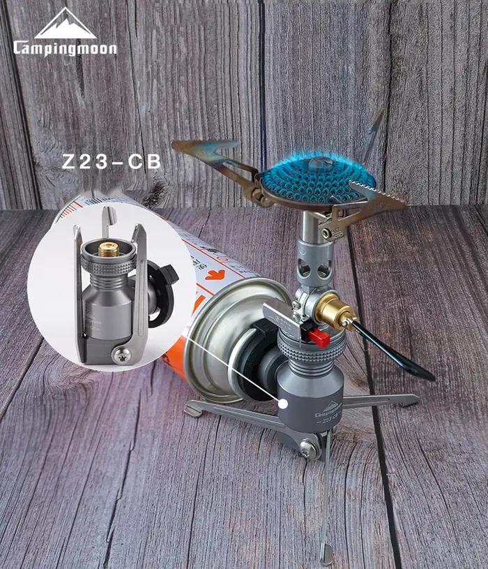 CPAMINGMOON Support de four à fusée Z23-CB Adaptateur à trois broches, Tête de four à gaz longue pla