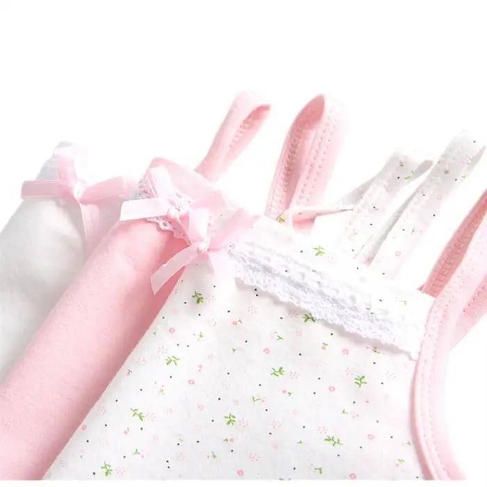 3 pièces/lot filles coton Singlet sous-vêtements réservoir fraise imprime enfants sous-vêtements cot