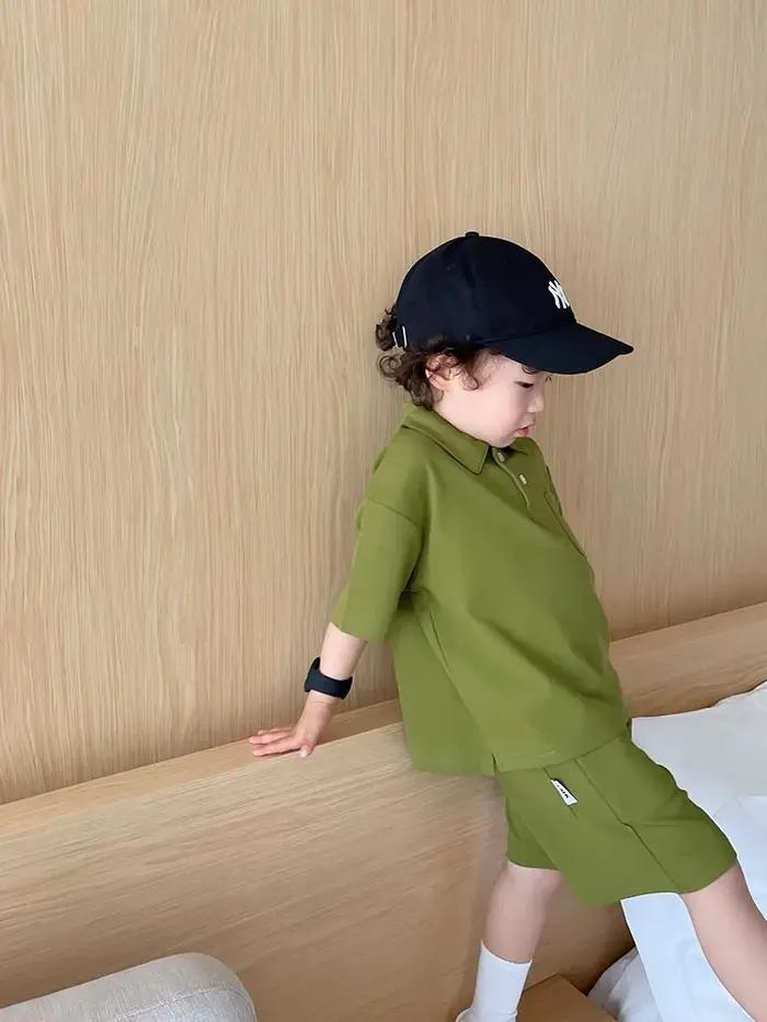 Polo décontracté pour garçons, vêtements d'été pour enfants moyens et grands, version coréenne, nouv