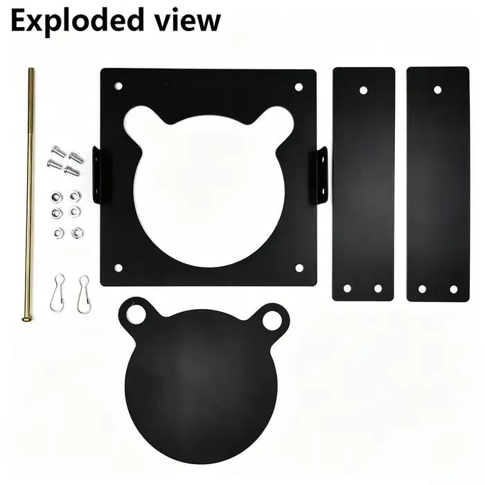 Cible Portable détachable en forme d'ours de 10cm fronde intérieure et extérieure compatible avec pistolet à air entraîneur de cible pour tir à l'arc et pistolets à air occasions spéciales