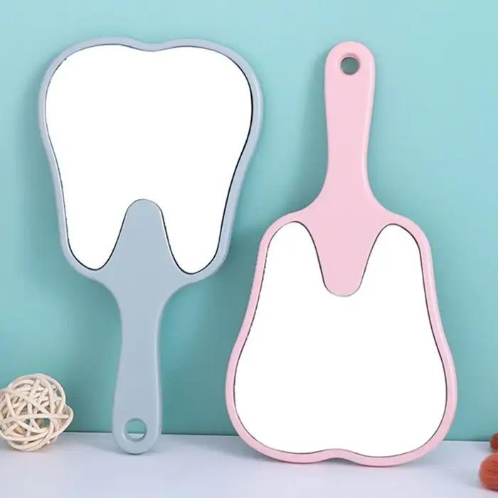 Miroir Dentaire en Forme de Dent, Accessoire de Maquillage Mignon, Durable, Haute Définition, Cadeau
