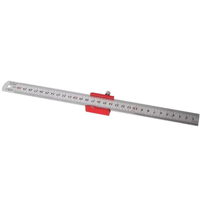 Règle en acier d'angle 45/90, bloc de positionnement, Angle d'arrêt, jauge de marquage de ligne, règ