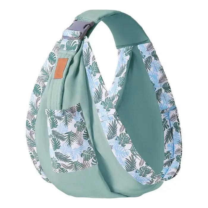 Écharpe pour nouveau-né, double usage, couverture d'allaitement pour bébé, tissu en maille, porte-bé