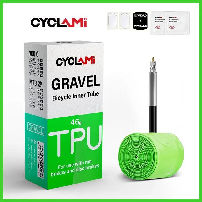 Pneu CYCLAMI TPU Ultraleger Route VTT 700C Compatible Gravier Performance Adherence Polyvalence Occasions Spéciales