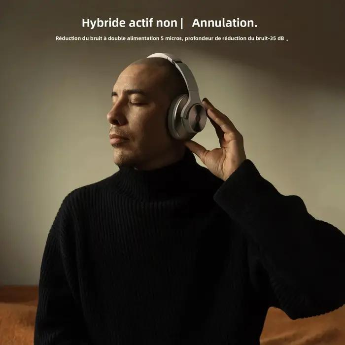 Oneodio A10 ANC casque sans fil Bluetooth haute résolution Audio sur l'oreille