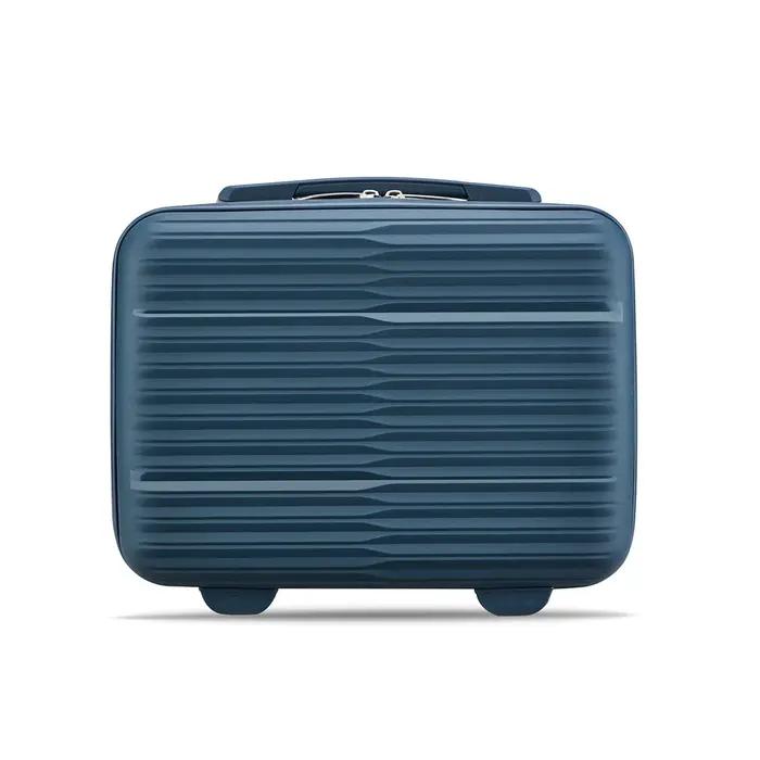 Valise de voyage 14 pouces avec fermeture éclair, noire/rose/bleue/blanche/rouge, pour femmes/hommes