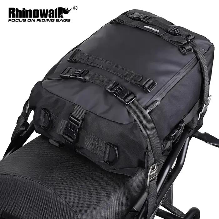 Rhinowalk sac de siège arrière de moto 10/20/30L étanche multifonctionnel selle côté sac à bagages s