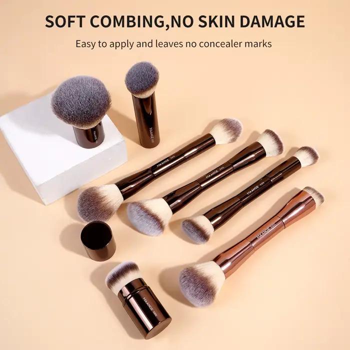 MAANGE 20 pièces/ensemble pinceaux de maquillage professionnels Double extrémité fond de teint corre