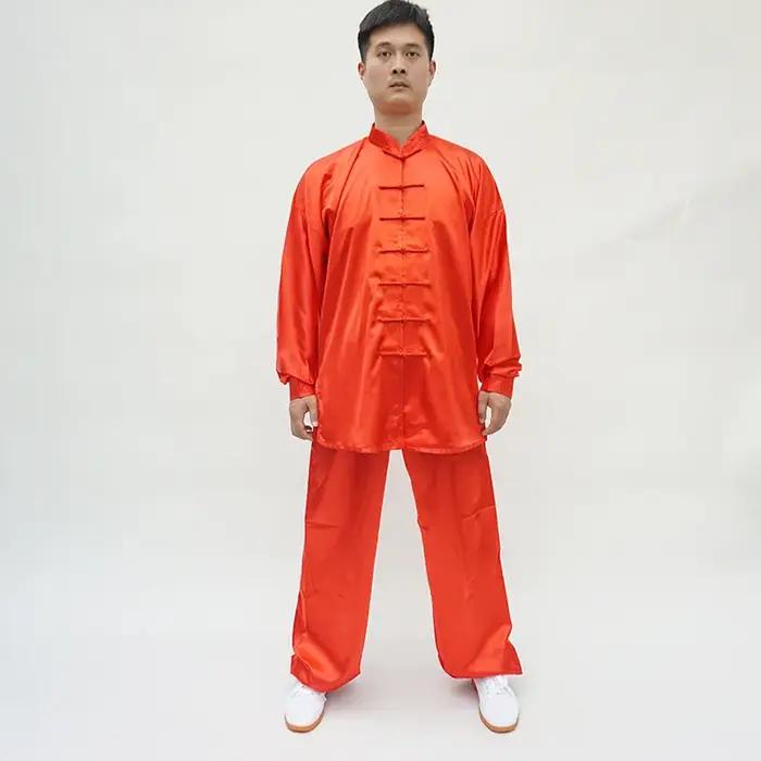 Uniforme d'arts martiaux injYaga Tai style chinois satin pour hommes femmes cours démonstrations compétitions occasions spéciales