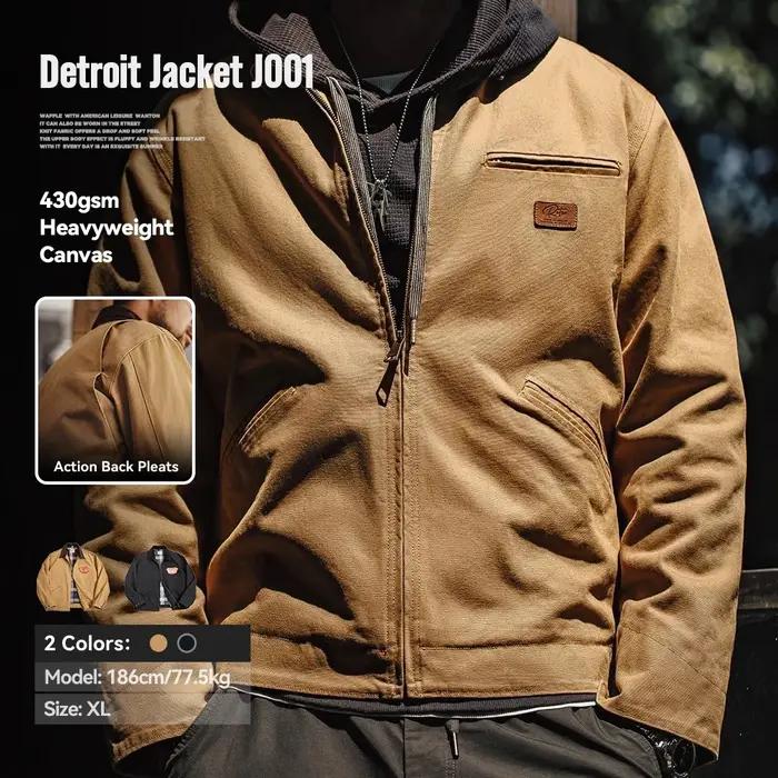 Maden rétro interstellaire même Style J001 veste toile Detroit chasse veste lourde poche travail ves
