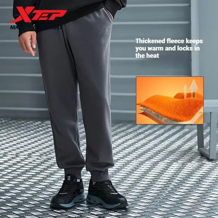 Pantalon tricot homme Xtep hiver doux - Bas confortable respirant mode rétro 876429630144