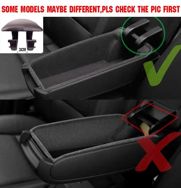 Couvercle de loquet d'accoudoir de voiture en cuir PU, pour siège Exeo, boîte de rangement de Consol