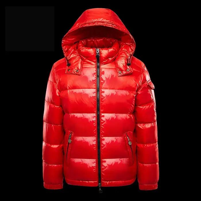 KIDCRKJ Veste d'hiver épaisse et imperméable pour homme, style streetwear, à manches longues, col mo